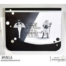 Load image into Gallery viewer, Angel Devil Sentiment Set Rubber Stamp