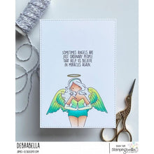 Load image into Gallery viewer, Angel Devil Sentiment Set Rubber Stamp