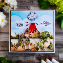 Load image into Gallery viewer, Dino Sentiment Set Rubber Stamp