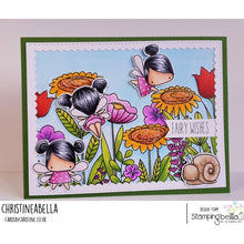Load image into Gallery viewer, Floral Forest Backdrop Rubber Stamp