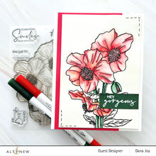 Load image into Gallery viewer, Paint-A-Flower: Himalayan Poppy Outline Stamp Set