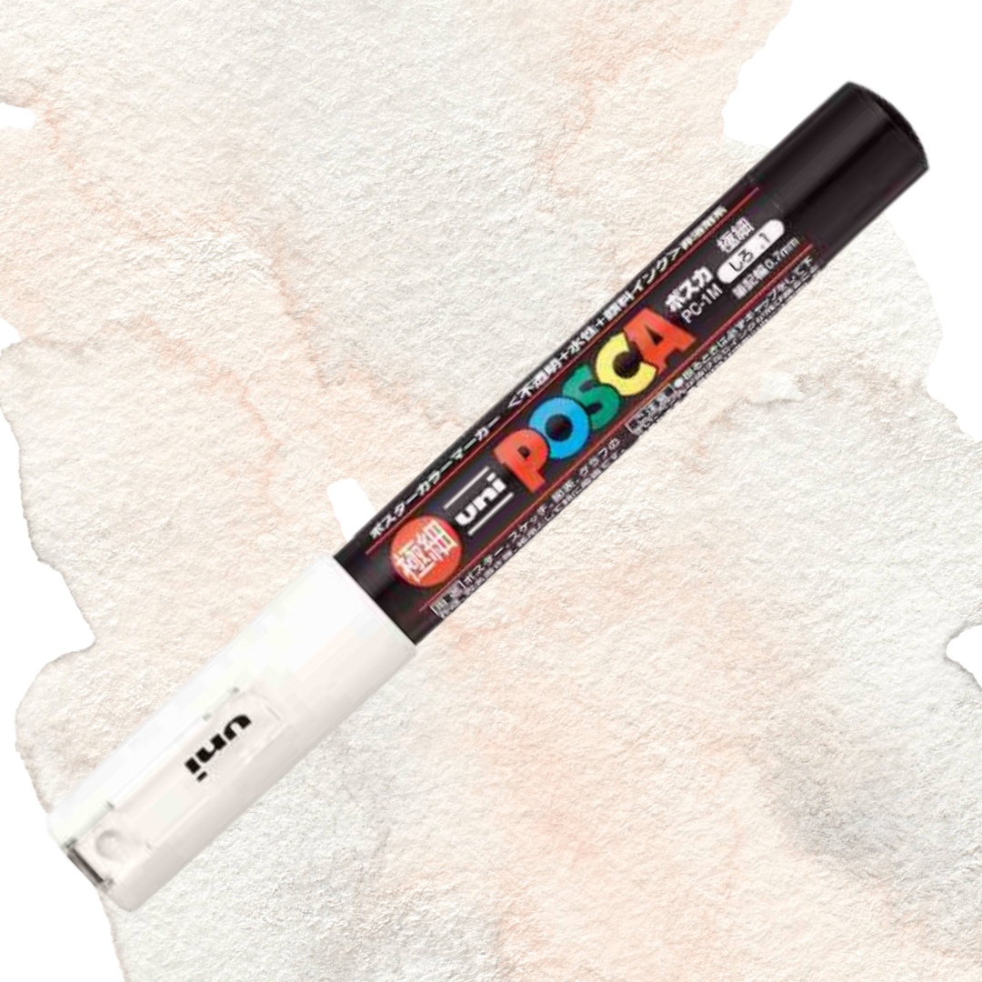 White Uni POSCA Marker Extra Fine Tip – Jade Bunny Studio