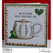 Load image into Gallery viewer, Caffeinated Gnome Rubber Stamp
