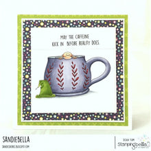 Load image into Gallery viewer, Caffeinated Gnome Rubber Stamp
