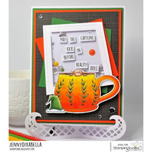 Load image into Gallery viewer, Caffeinated Gnome Rubber Stamp
