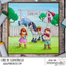 Load image into Gallery viewer, Cowboy Backdrop Rubber Stamp
