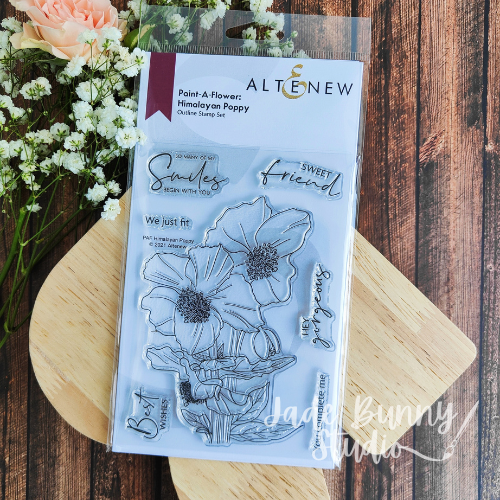 Paint-A-Flower: Himalayan Poppy Outline Stamp Set