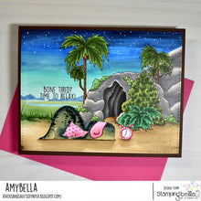 Load image into Gallery viewer, Oddball Dino Trio Stamp Set (Three Stamps) Rubber Stamp
