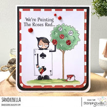 Load image into Gallery viewer, Oddball Painting The Roses Red (Alice In Wonderland Collection) Rubber Stamp
