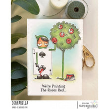 Load image into Gallery viewer, Oddball Painting The Roses Red (Alice In Wonderland Collection) Rubber Stamp

