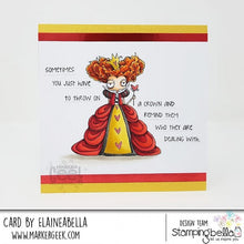 Load image into Gallery viewer, Oddball Queen Of Hearts (Alice In Wonderland Collection) Rubber Stamp
