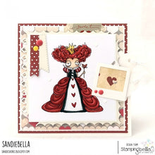 Load image into Gallery viewer, Oddball Queen Of Hearts (Alice In Wonderland Collection) Rubber Stamp
