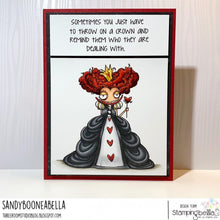 Load image into Gallery viewer, Oddball Queen Of Hearts (Alice In Wonderland Collection) Rubber Stamp
