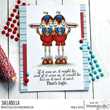 Load image into Gallery viewer, Oddball Tweedle Dee And Tweedle Dum (Alice In Wonderland Collection) Rubber Stamp
