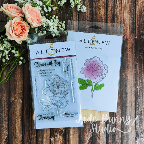 Peony Spray Stamp & Die Bundle