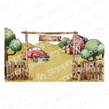 Load image into Gallery viewer, Cowboy Backdrop Rubber Stamp

