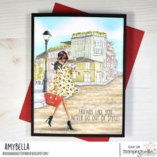 Load image into Gallery viewer, Sketchy Corner Backdrop Rubber Stamp
